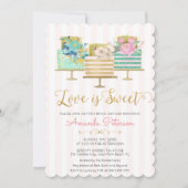 Invitation pour une fête de fiançailles : L'amour (Devant)
