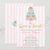 Invitation pour une fête de fiançailles : L'amour (Devant / Derrière)
