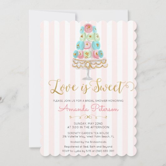 Invitation pour une fête de fiançailles : L'amour (Devant)
