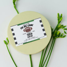 Invitation pour une fête de football