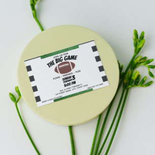 Invitation pour une fête de football