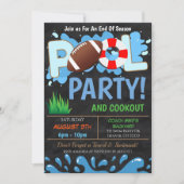 Invitation pour une fête de football au bord de la (Devant)