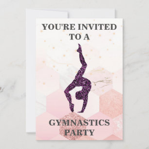 Invitation pour une fête de gymnastique
