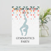 Invitation pour une fête de gymnastique (Debout devant)