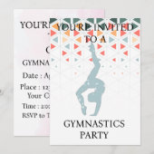 Invitation pour une fête de gymnastique (Devant / Derrière)