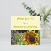 Invitation pour une fête de jardin dans la cour ar (Debout devant)
