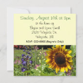 Invitation pour une fête de jardin dans la cour ar (Dos)