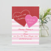 Invitation pour une fête de la Saint-Valentin avec (Debout devant)