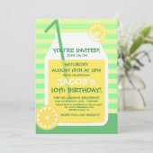 Invitation pour une fête de limonade d'été (Debout devant)
