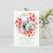 Invitation pour une fête de luau tropical avec pho (Debout devant)