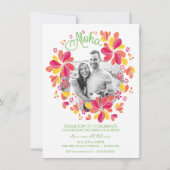 Invitation pour une fête de luau tropical avec pho (Devant)