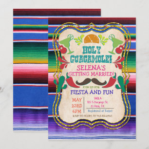Invitation pour une fête de mariage à thème mexica