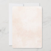 Invitation pour une fête de mariage avec des fleur (Dos)
