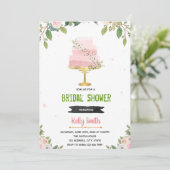 Invitation pour une fête de mariage avec gâteau do (Debout devant)