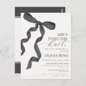 Invitation pour une fête de mariage : Black Coquet (Devant / Derrière)