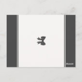 Invitation pour une fête de mariage : Black Coquet (Dos)