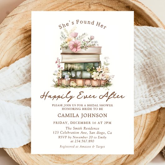 Invitation pour une fête de mariage de conte de fé