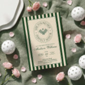 Invitation pour une fête de mariage de pickleball 