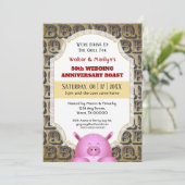 Invitation pour une fête de mariage et d'anniversa (Debout devant)