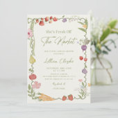 Invitation pour une fête de mariage Fraîchement so (Debout devant)