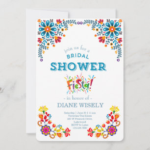 Invitation pour une fête de mariage mexicaine flor