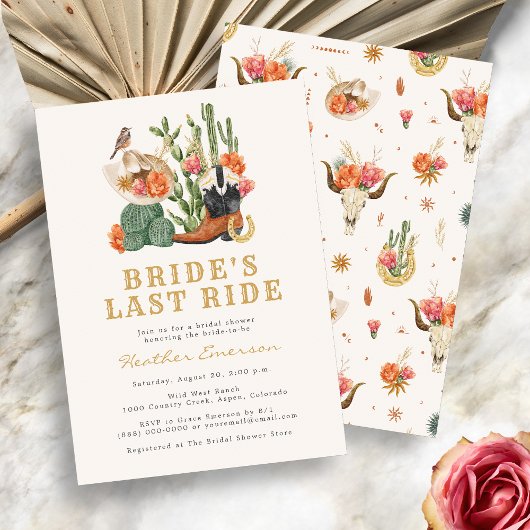Invitation pour une fête de mariage western