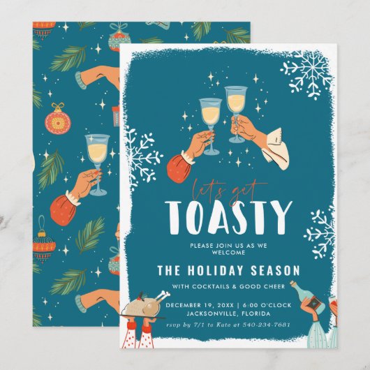 Invitation pour une fête de Noël | Allons-y, faiso (Devant / Derrière)