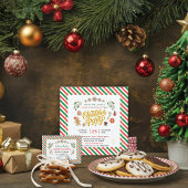 Invitation pour une fête de Noël au bonbon enrobé