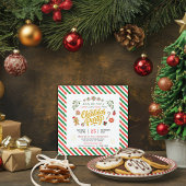 Invitation pour une fête de Noël au bonbon enrobé
