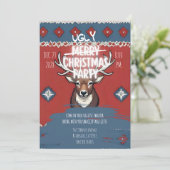 Invitation pour une fête de Noël au pull moche ave (Debout devant)