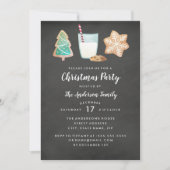 Invitation pour une fête de Noël avec des biscuits (Devant)