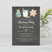 Invitation pour une fête de Noël avec des biscuits (Debout devant)