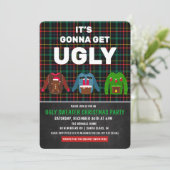 Invitation pour une fête de Noël avec un pull moch (Debout devant)