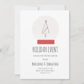 Invitation pour une fête de Noël dans un globe de  (Devant)