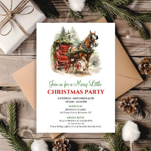 Invitation pour une fête de Noël dans une scène hi