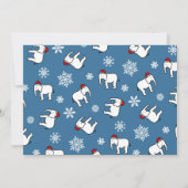 Invitation pour une fête de Noël éléphant blanc (b (Dos)