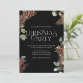 Invitation pour une fête de Noël rustique, thème d (Debout devant)