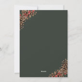 Invitation pour une fête de Noël rustique, thème d (Dos)