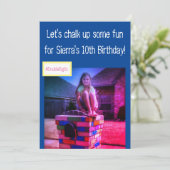 Invitation pour une fête de peinture à la craie cr (Debout devant)