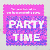 Invitation pour une fête de pendaison de crémaillè (Devant / Derrière)