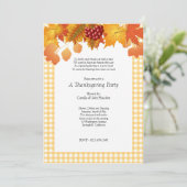 Invitation pour une fête de pique-nique en plaid d (Debout devant)