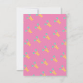 Invitation pour une fête de premier anniversaire d (Dos)