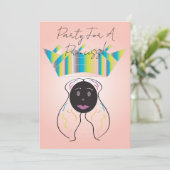 Invitation pour une fête de princesse (Debout devant)