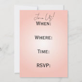 Invitation pour une fête de princesse (Dos)