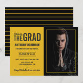 Invitation pour une fête de remise des diplômes no (Devant / Derrière)