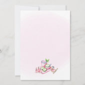 Invitation pour une fête de spa rose tendre - Rela (Dos)