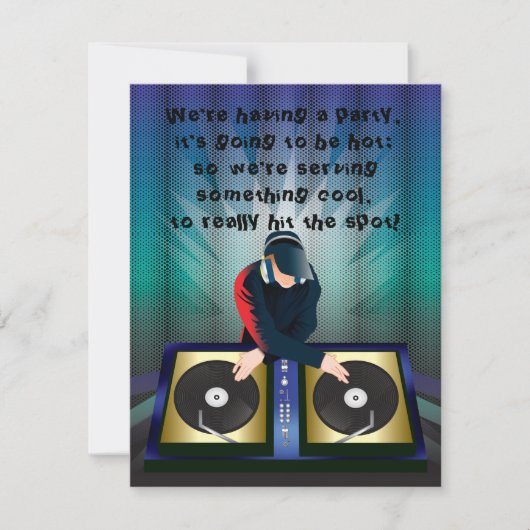 Invitation pour une fête de surprise Bachelor Bach (Devant)
