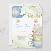 Invitation pour une fête de thé d'anniversaire 2 a (Devant)