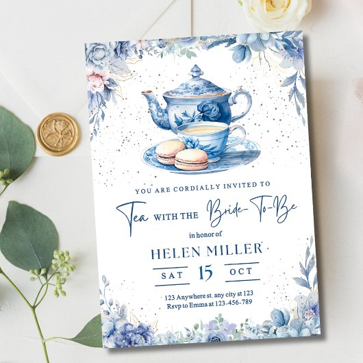 Invitation pour une fête de thé de mariage, Brunch
