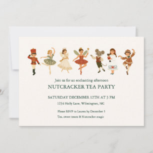 Invitation pour une fête de thé de Noël sur le thè